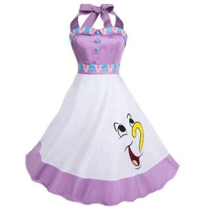 Disney Dress Shop Chip and Mrs. Potts 50's style dress Size Large
